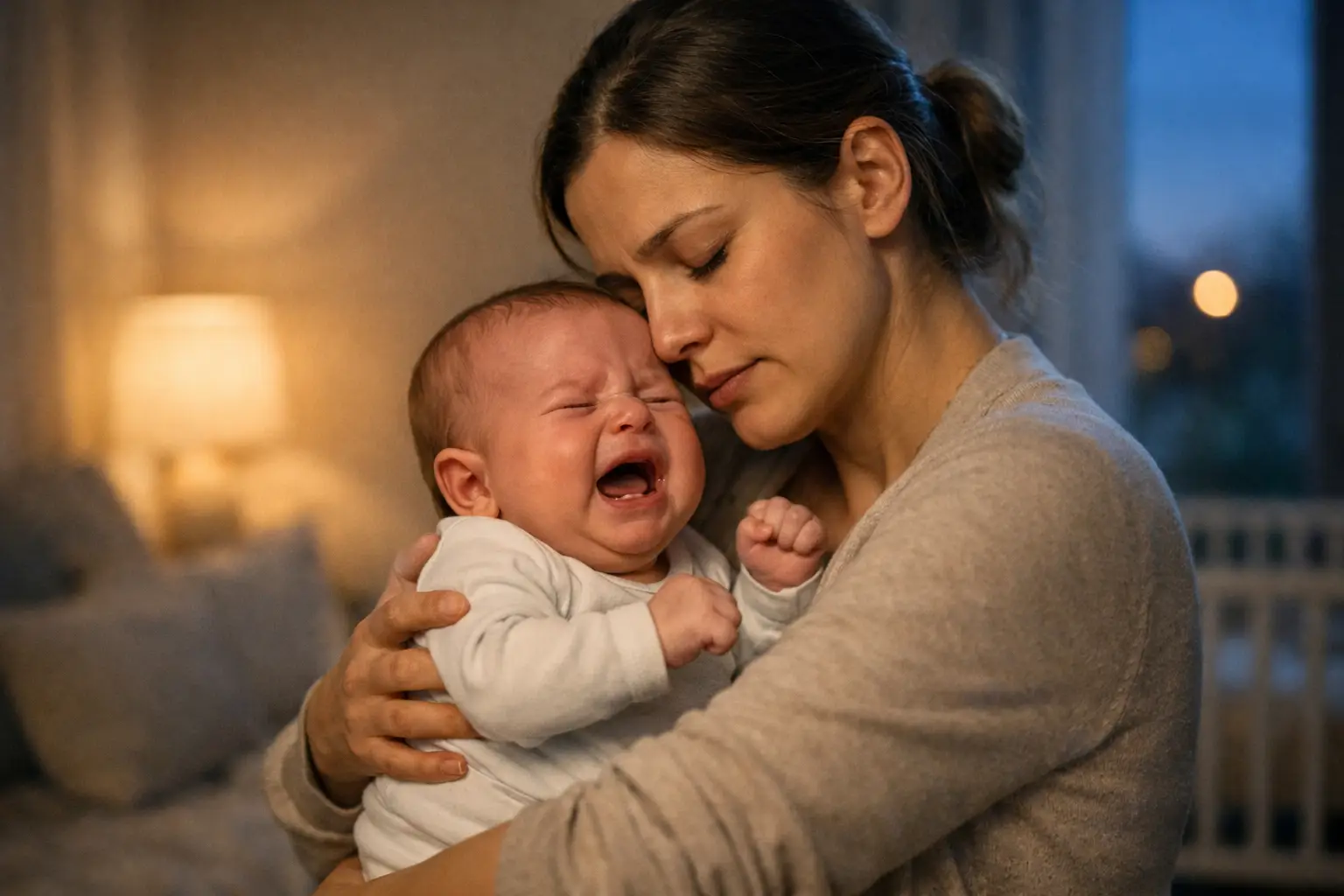 Baby schreit abends - wie lange ist normal?