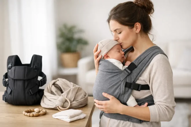 Die beste Tragehilfe für Neugeborene finden