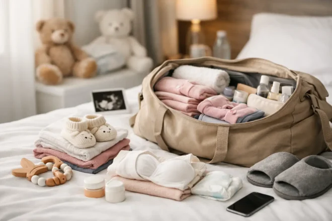 Kliniktasche sinnvoll packen für die Geburt