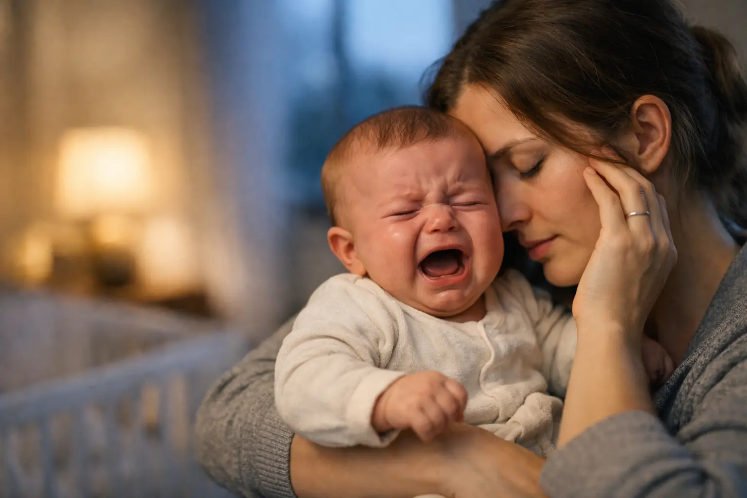 Warum Baby abends weint - was dahintersteckt
