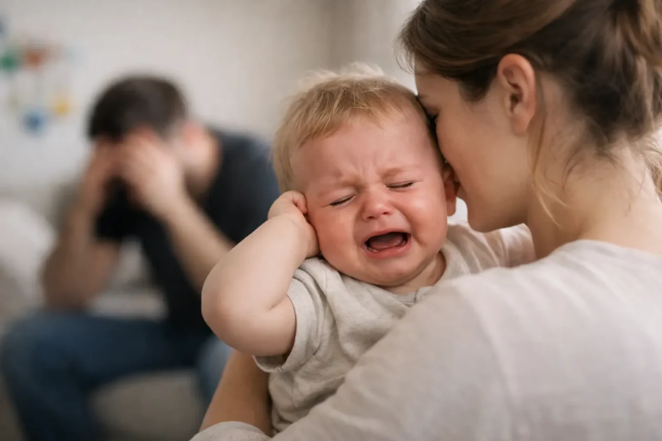 Baby überreizt - Anzeichen erkennen