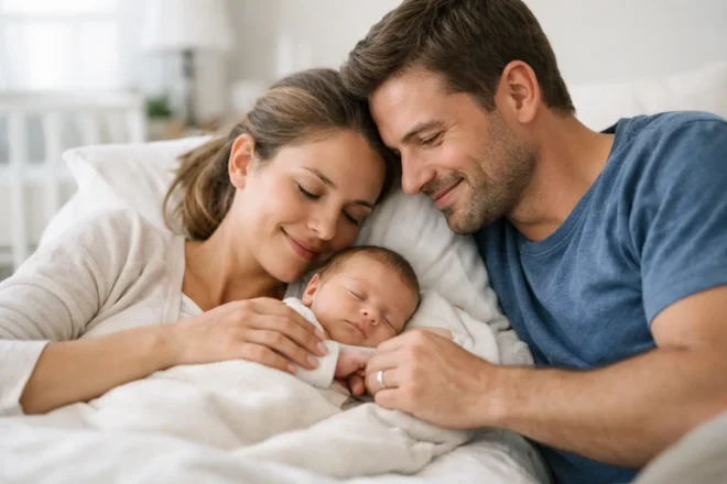 Partner nach der Geburt einbeziehen: Nähe schaffen