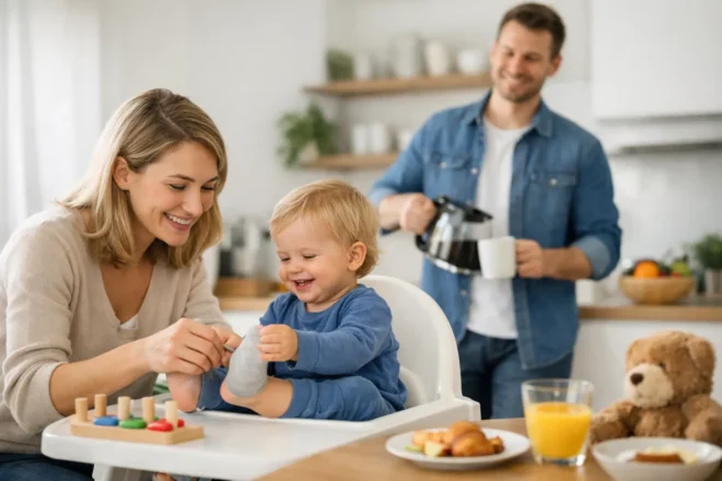 Beispiel Familienroutine mit Kleinkind, die entlastet